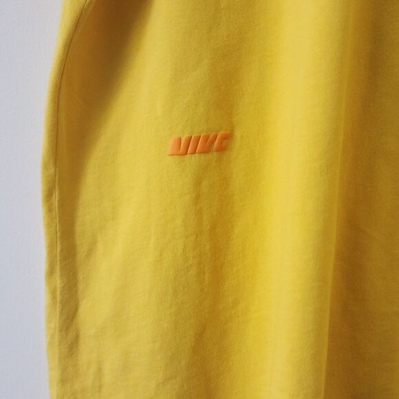 "Nike Essentials Sport 2" Mens T-Shirt XXL Yellow Green Logo Short Sleeve Crew - Picture 4 of 11